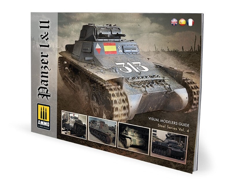 Mig Jimenez AMIG6083 Panzer I & II Visual Modeller Guide Steel Series Vol. 4