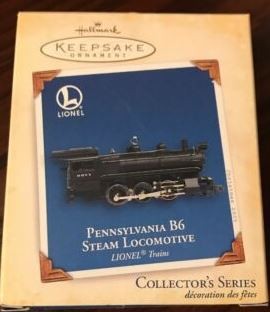 Hallmark 2052 Pennsylvania B6 Steam Locomotive Lionel Keepsake Ornament