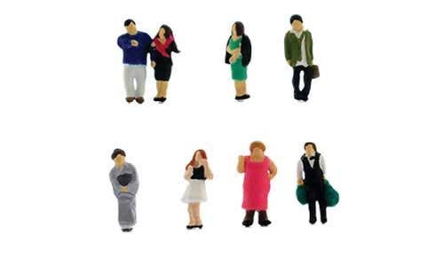 TomyTec 319177 N People at Midnight Figure (Set of 8)
