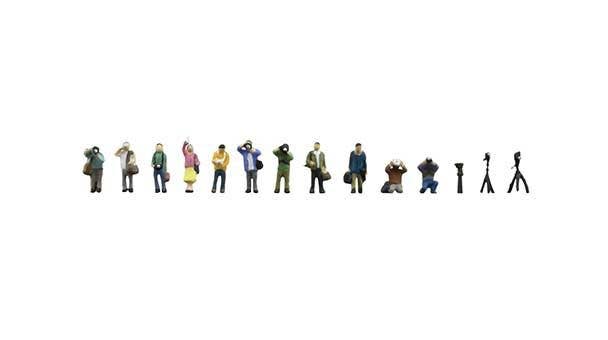 TomyTec 328131 N People Taking Pictures Figure (Set of 11)