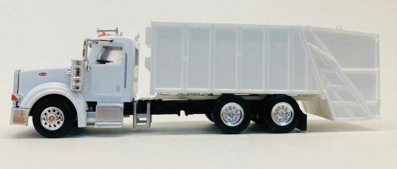 Herpa 6610 HO White Peterbilt 367 Garbage Truck