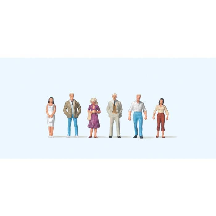 Preiser 75007 TT Standing Passers-By Figures (Set of 6)