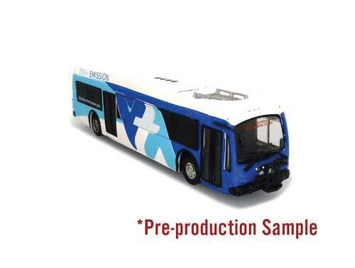 Iconic Replicas 870311 HO Santa Clara Valley Transit Authority Proterra ZX-5 Bus