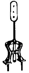 Precision Scale Company 31475 HO Scale D&RGW Harp Type Switch Stand (Pack of 2)