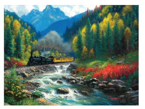 Train Enthusiast Vendors 53009 20 x 27" Durango and Silverton 1000 Piece Puzzle