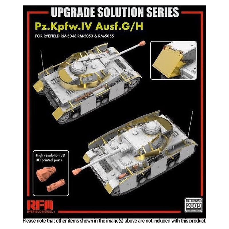 Rye Field Models 2009 1:35 Pz.Kpfw.IV Ausf.G/ H Upgrade Solution Series