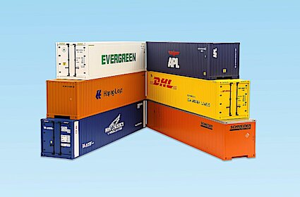 USA Trains R1741E G Container #1 (Set of 6)