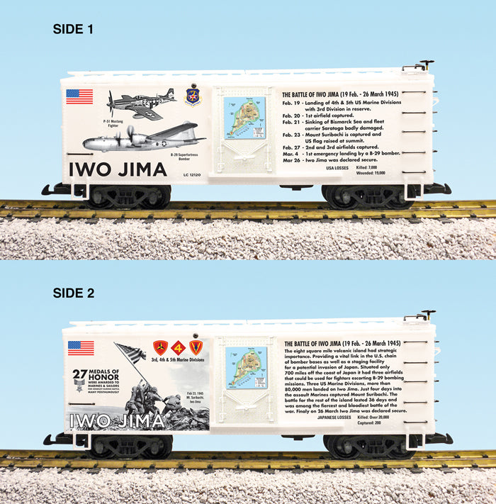 USA Trains R19136 G WWII "Battle of Iwo Jima" Boxcar
