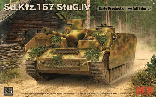 Rye Field Models 5061 1:35 Sd.Kfz.167 StuG.IV Military Tank Model Kit