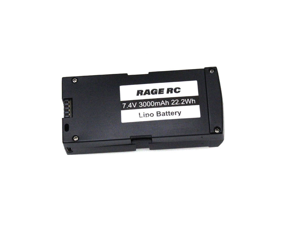 Rage R/C 4465 Stinger GPS 2S 7.4V 3000 Mah Battery with Case