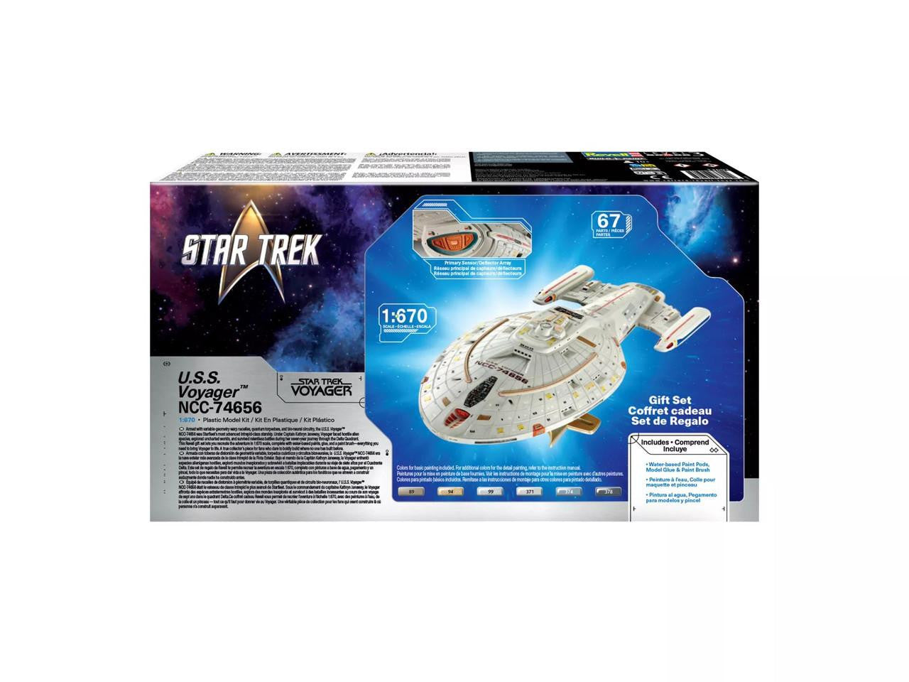 Revell 13604 1:670 Star Trek Voyager U.S.S. Voyager NCC-74656 Plastic Model Kit