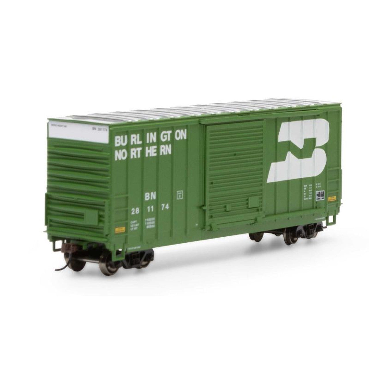 Roundhouse 1062 HO BN 40' High Cube Outside Braced Box Car #281174