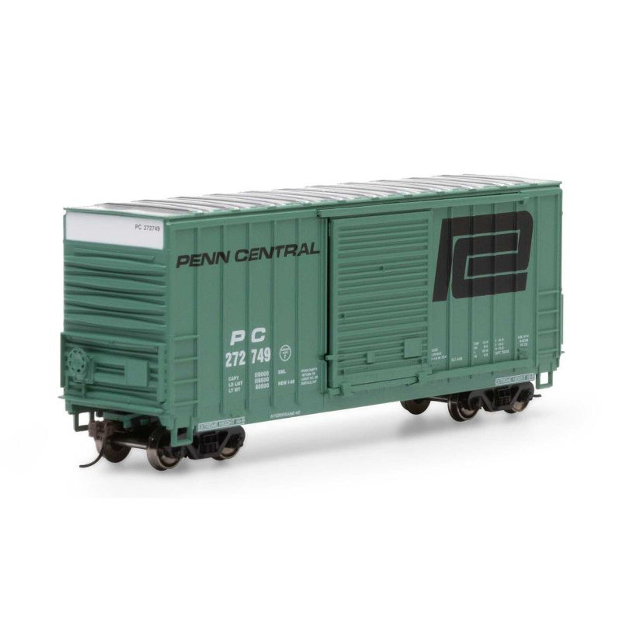 Roundhouse 1070 HO Penn Central 40' High Cube Outside Braced Box Car #272749
