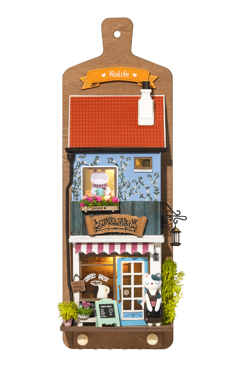 Robotime DS019 Aroma Toast Lab DIY Wall Hanging Miniature House Kit