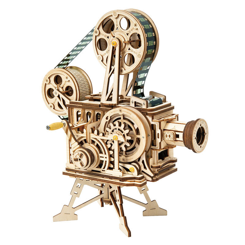 Robotime LK601 ROKR Vitascope Movie Projector 3D Wooden Puzzle