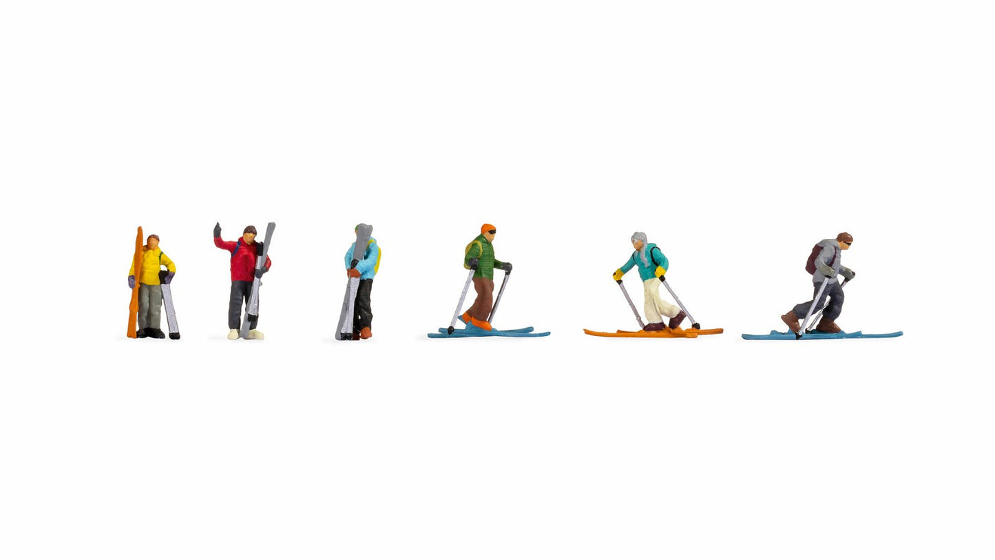 Noch 15823 HO Ski Tourers Figure (Set of 6)