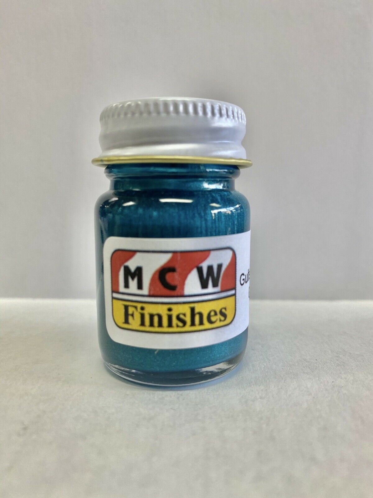 MCW Finishes 6831E Gulfstream Aqua Metallic Gloss Enamel Paint - 15 ml. Bottle