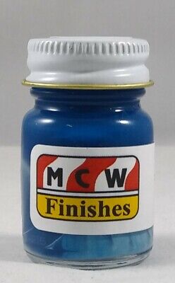 MCW Finishes 1400E Ford Engine Blue Enamel Automotive Paint - 15 ml. Bottle