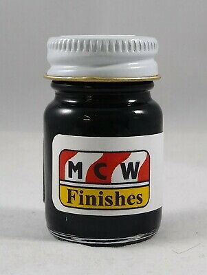 MCW Finishes 10003E Gloss Black Enamel Paint - 15 ml. Bottle