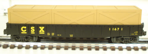 MTH 30-7211 O Gauge CSX Gondola with Crates LN/Box