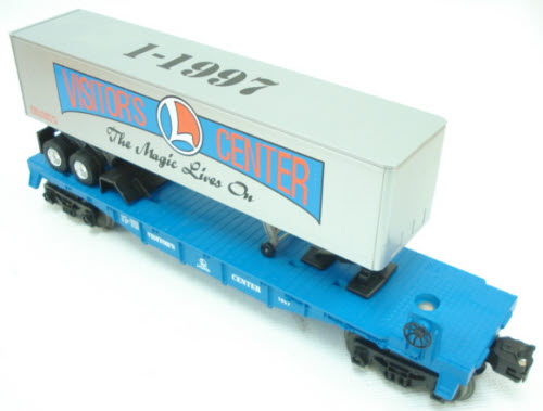 Lionel 6-19948 O Gauge 1997 Visitors Center Flatcar w/ Tractor Trailer LN/Box