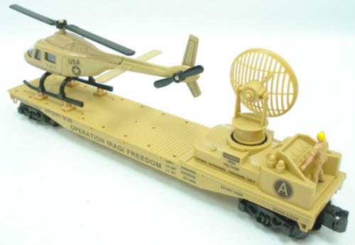 K-Line K691-8030 O Gauge Operation Iraqi Freedom Flatcar w/ Helicopter LN/Box