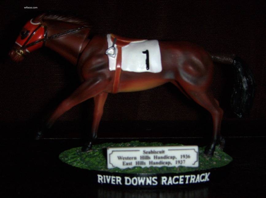 Cincinnati River Downs Racetrack Horse Bobblehead