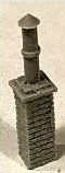 Bar Mills 02037 HO 1-3/8" Unpainted Smoke Jack Chimney (Pack of 3)