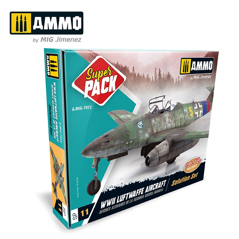 Mig Jimenez AMIG7812 Luftwaffe WWII Weathering Superpack (Set of 13)