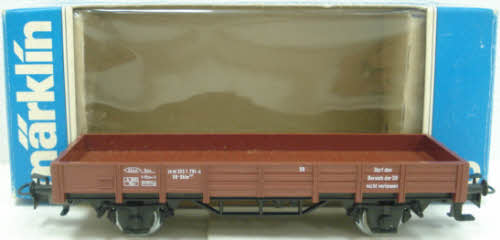 Marklin 4423 Red Flatcar w/Sidewalls LN/Box