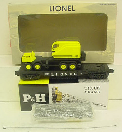 Lionel 6-29486 O Gauge Flatcar with Construction Crane @6828 NIB