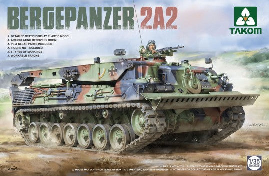 Takom 2135 1:35 Bergepanzer 2A2 Military Tank Model Kit