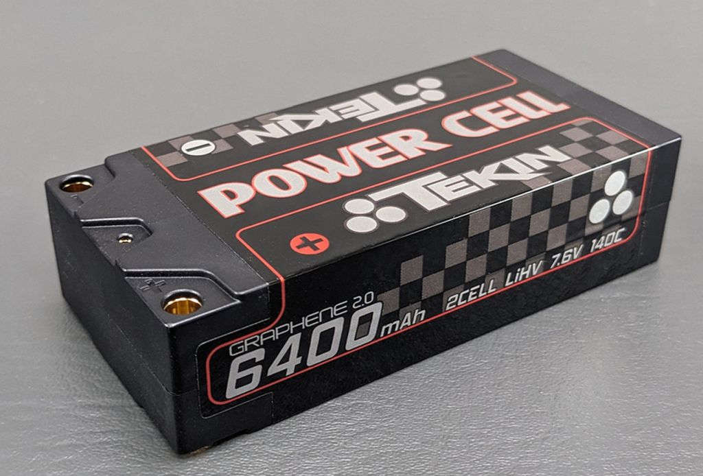 Team Tekin TT1627 2S HV 7.6V 6400mAh 140C 5mm Bullets Shorty LiPo Battery