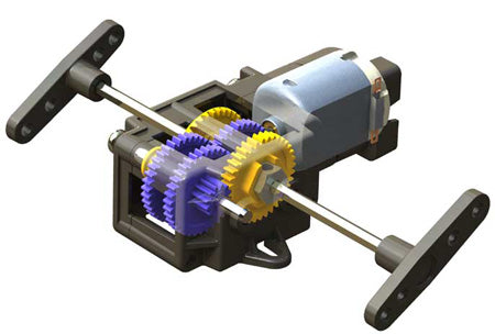 Tamiya 70167 Single Gearbox, 4-Speed
