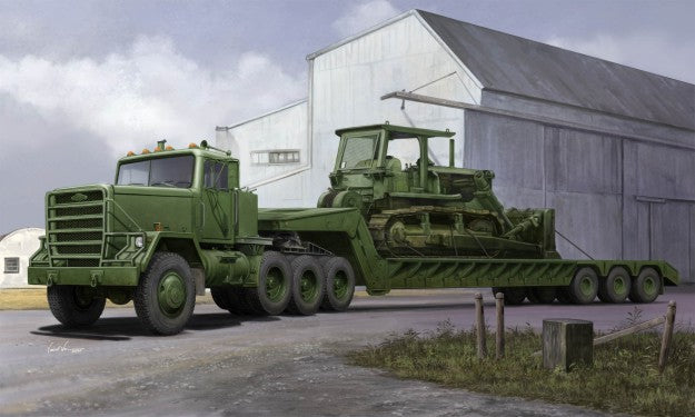 Trumpeter 01078 1:35 M920 Tractor Towing with M870A1 Semi Trailer Model Kit
