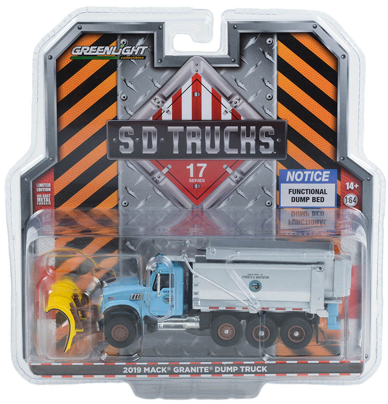 Greenlight Collectibles 45170-B 1:64 2019 Mack Granite Diecast Dump Truck
