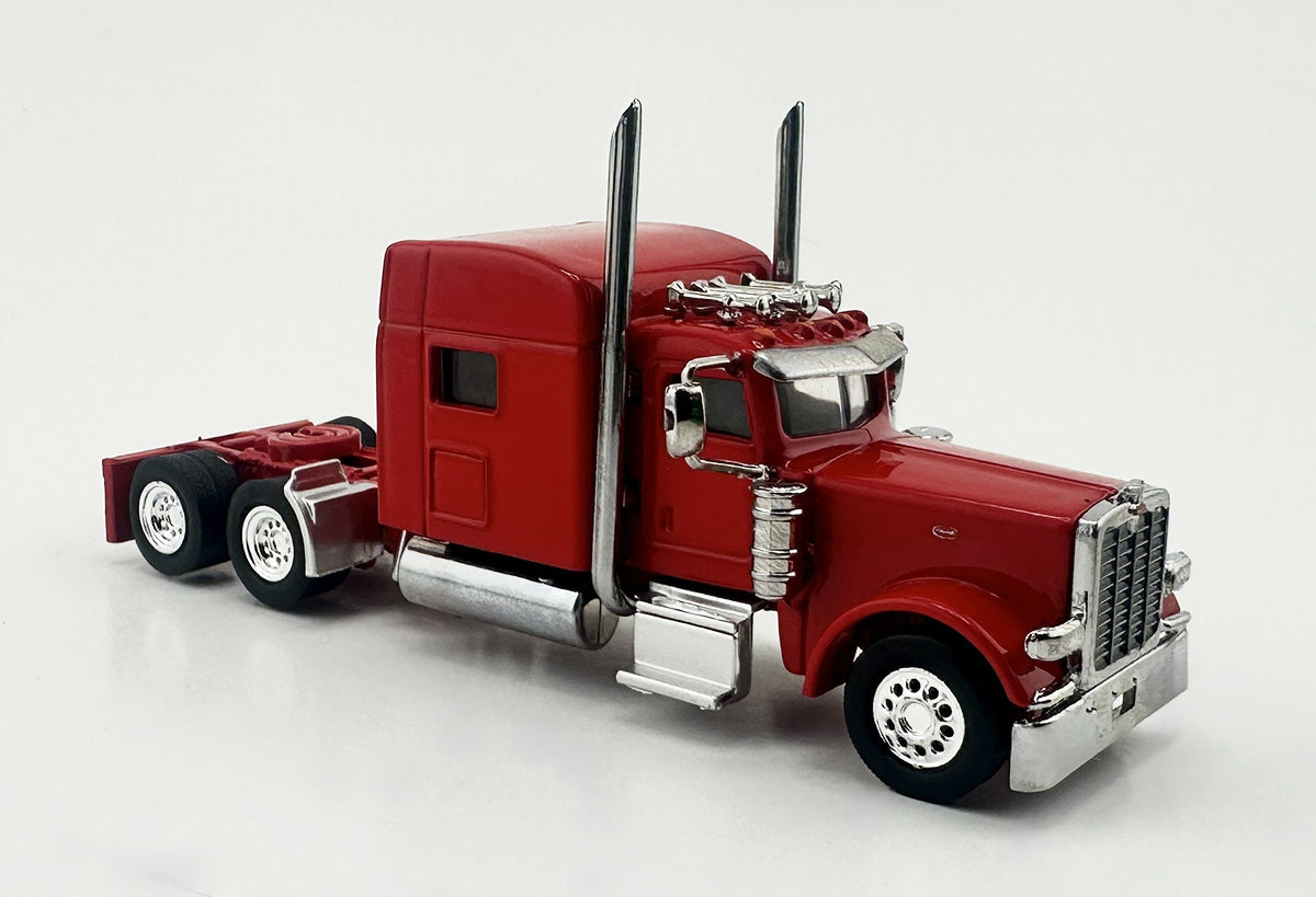 HO Logistics Replicas 38908 HO Red Peterbilt 389 with Sleeper Cab