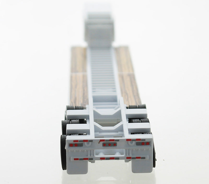 HO Logistics Replicas 487 HO White Lowboy Construction Trailer
