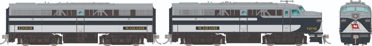 Rapido Trains 037585 HO Wabash ALCo FA-1 + FB-1 Diesel Locomotive #1203 + #1202B
