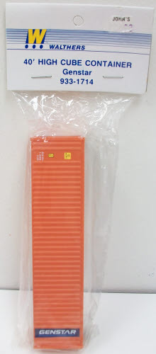 Walthers 933-1714 HO 40'' High Cube Container - Genstar