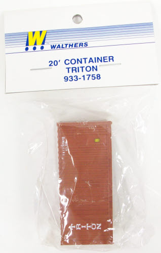 Walthers 933-1758 HO Scale Triton 20' Plastic Container