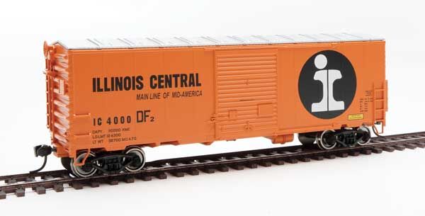 Walthers 910-45007 HO Illinois Central 40' ACF Modernized Welded Boxcar #4000