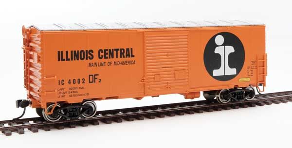 Walthers 910-45008 HO Illinois Central 40' ACF Modernized Welded Boxcar #4002