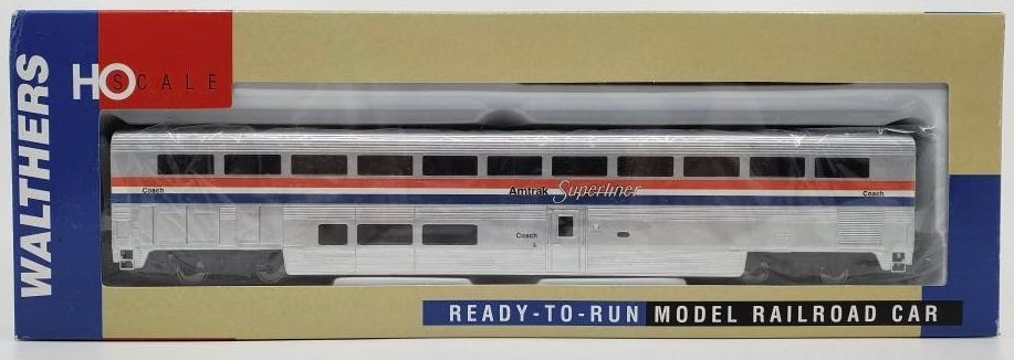 Customized Walthers 932-6162 HO Amtrak Superliner Coach Passenger Car LN/Box