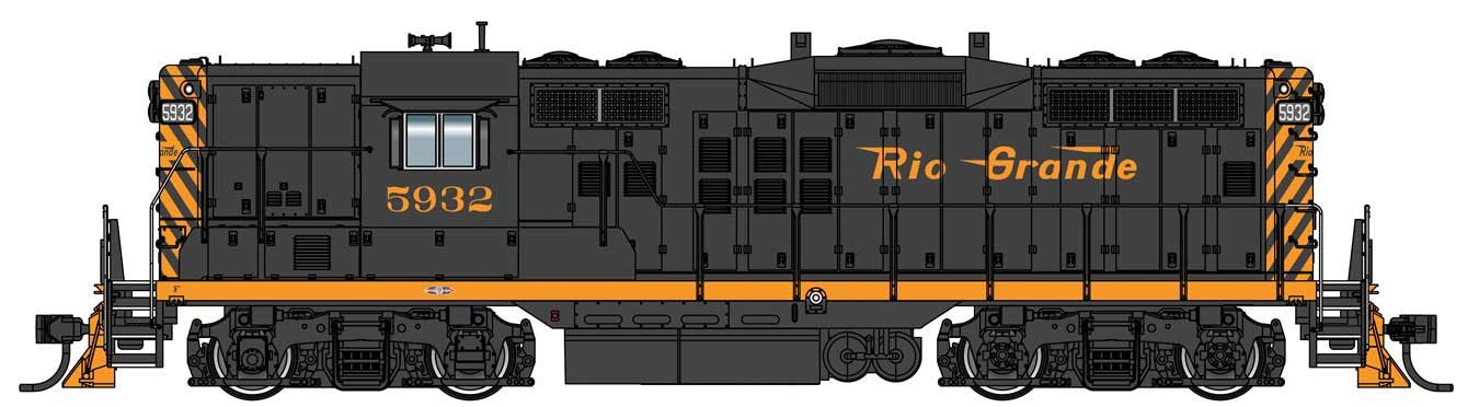 Walthers 920-42703 HO DRGW GP PHII Diesel Locomotive with Sound & DCC #5932