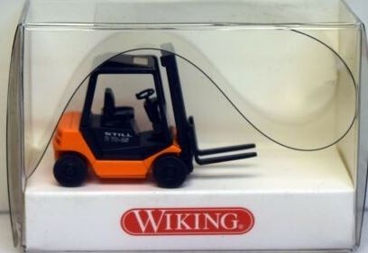 Wiking 6630114 HO Black & Orange Still R 70-20 Forklift