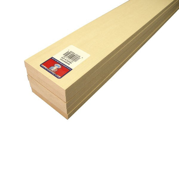 Midwest Products 4309 1/2" x 3" x 24" Micro-Cut Basswood Sheets (Pack of 5)
