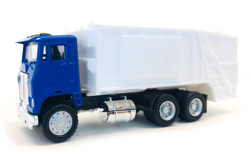Promotex 006446 1:87 White Road Commander Garbage Truck with Blue Cab