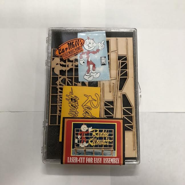 Bar Mills 91103 O/G Scale Reddy Kilowatt Billboard Laser-Cut Kit