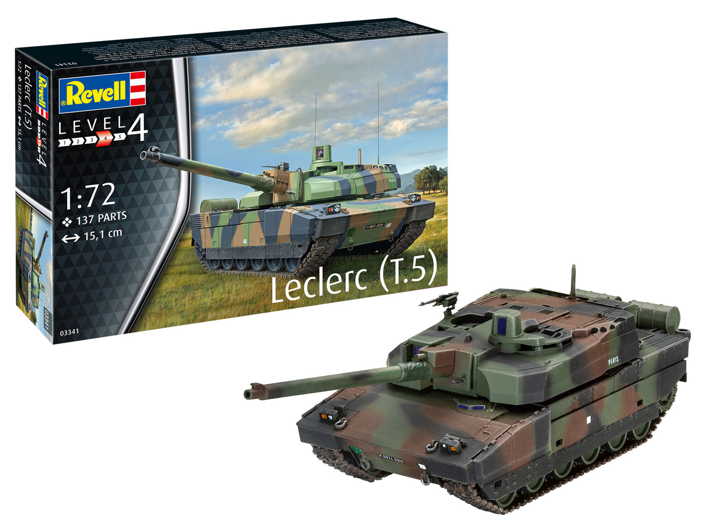 Revell of Germany 03341 1:72 Leclerc T.5 Military Tank Model Kit